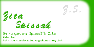 zita spissak business card